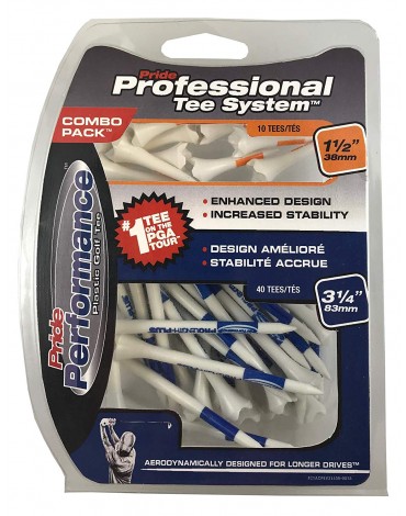 Plastic tees PTS Pride Performance Combo pack 38-83 mm