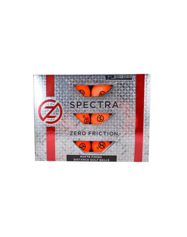 Zero Friction Balles de golf Spectra - Orange x 12