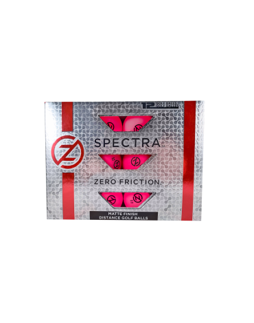 ZERO FRICTION SPECTRA GOLF BALLS - Pink x 12