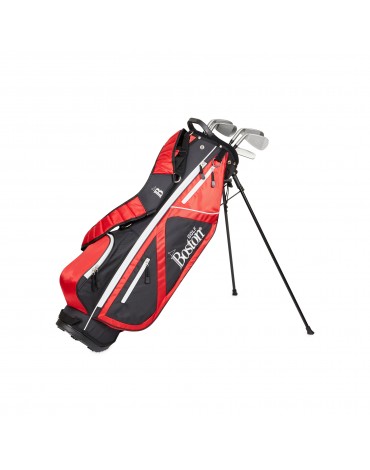 BOSTON PACK ADULT PITCH & PUTT 6" 1/2 SERIE (BAG + 5 CLUBS) RED MAN RIGHT-HANDED