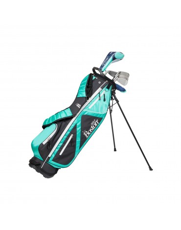 BOSTON PACK ADULT 1/2 KIMBA 6" 1/2 SERIE (BAG + 6 CLUBS) AQUA LADY RIGHT-HANDED