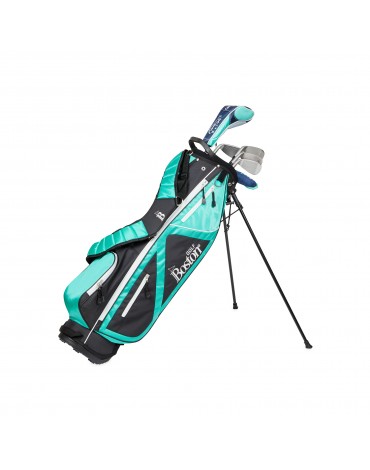 BOSTON PACK ADULT 1/2 KIMBA 6" 1/2 SERIE (BAG + 6 CLUBS) AQUA LADY LEFT-HANDED