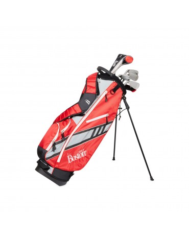 BOSTON PACK ADULT CANBERRA 8.5" 1/2 SERIE (BAG + 6 CLUBS) RED MAN RIGHT-HANDED