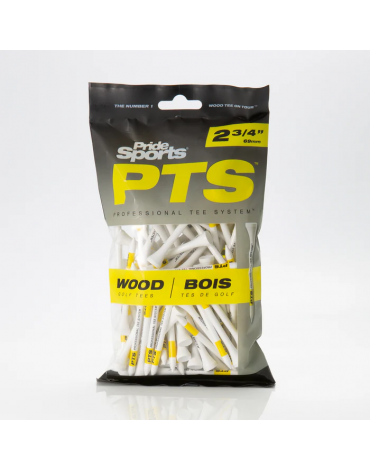 Pride golf Tees de madera 70 mm (x100)